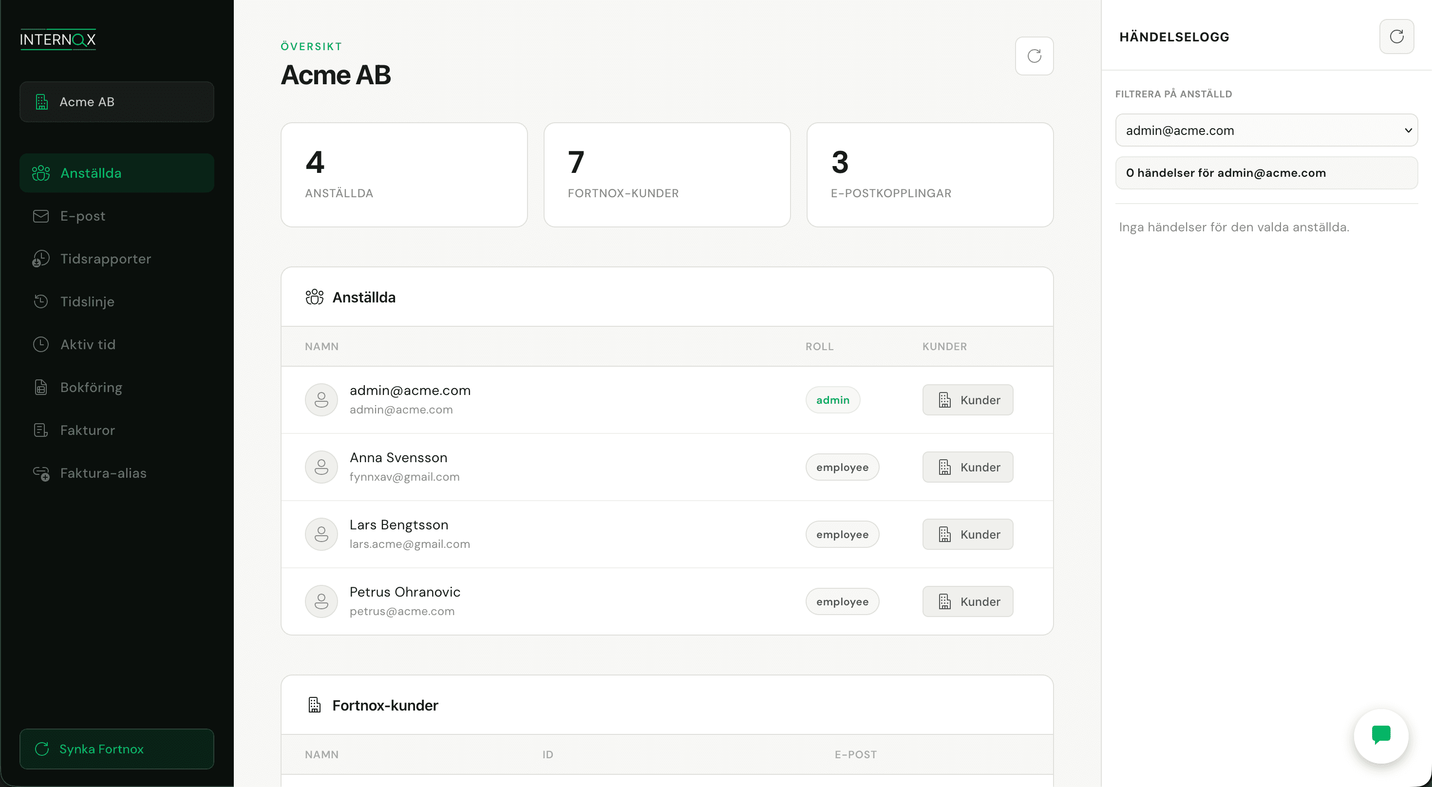 Internox screenshot